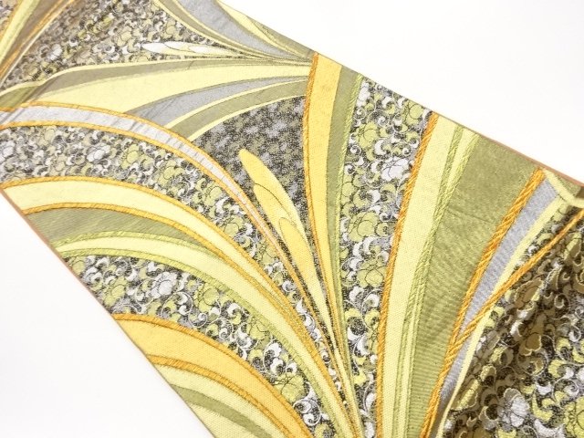 JAPANESE FUKURO OBI / WOVEN ABSTRACT PINE